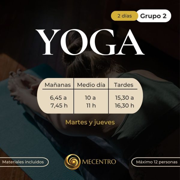 Clases de Yoga en Palma 2 dias a la semana en Mecentro